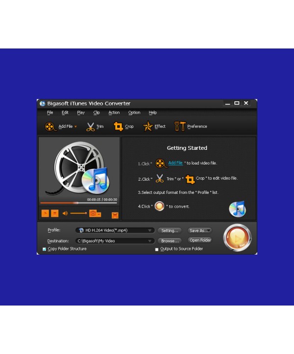 Bigasoft iTunes Video Converter Key GLOBAL